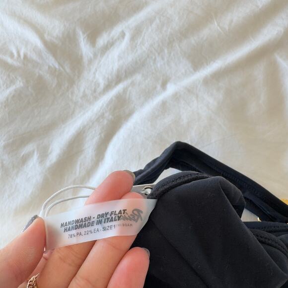 NWT RONNY KOBO x REINA OLGA Cage Bikini Bottom in Black Size S / 1 - Picture 4 of 7